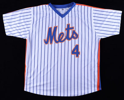 Lenny Dykstra Signed New York Mets Jersey (JSA COA) 1986 World Series Champion