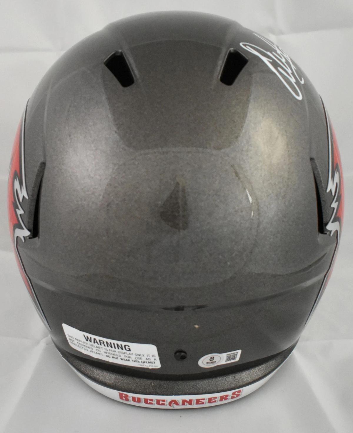 Warren Sapp Signed Tampa Bay Buccaneers F/S Speed Helmet HOF - Beckett W Holo