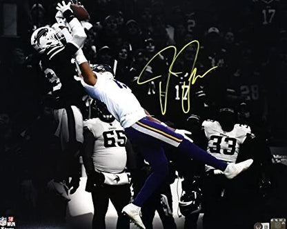 Justin Jefferson Autographed Vikings 16x20 Spotlight Photo-Beckett W Hologram