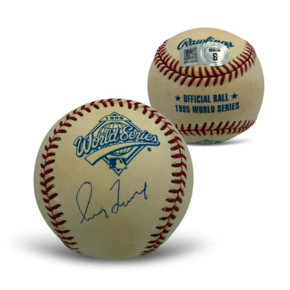 Greg Maddux Autographed 1995 World Series Signed Baseball Beckett COA + Case 2