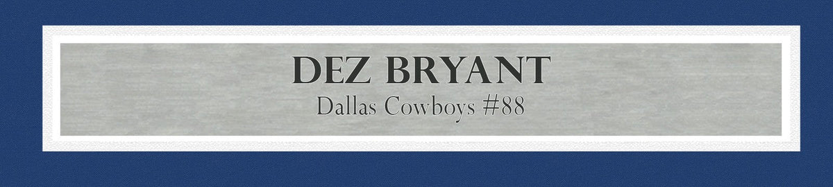 Dallas Cowboys Dez Bryant Autographed Signed Framed White Jersey Beckett Wit