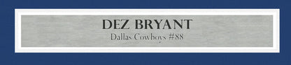 Dallas Cowboys Dez Bryant Autographed Signed Framed White Jersey Beckett Wit