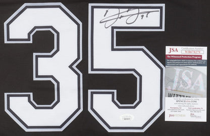 Frank Thomas Signed White Sox Nike Style Home Black Jersey (JSA COA) 500 HR Club