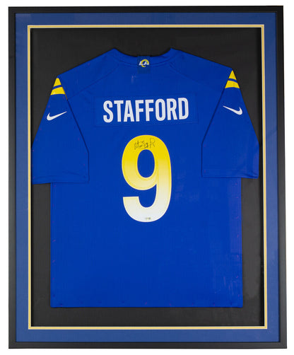 Matthew Stafford Signed Framed Los Angeles Rams Nike Football Jersey Fanatics