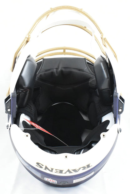 Ray Lewis Autographed Ravens F/S Alt 2024 SpeedFlex Helmet - Beckett W Hologram