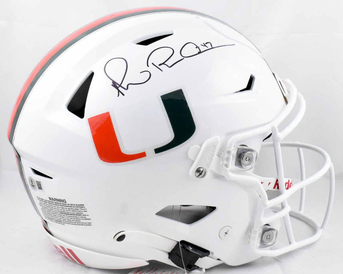 Michael Irvin Autographed Miami Hurricanes F/S SpeedFlex Helmet- Beckett W Holo