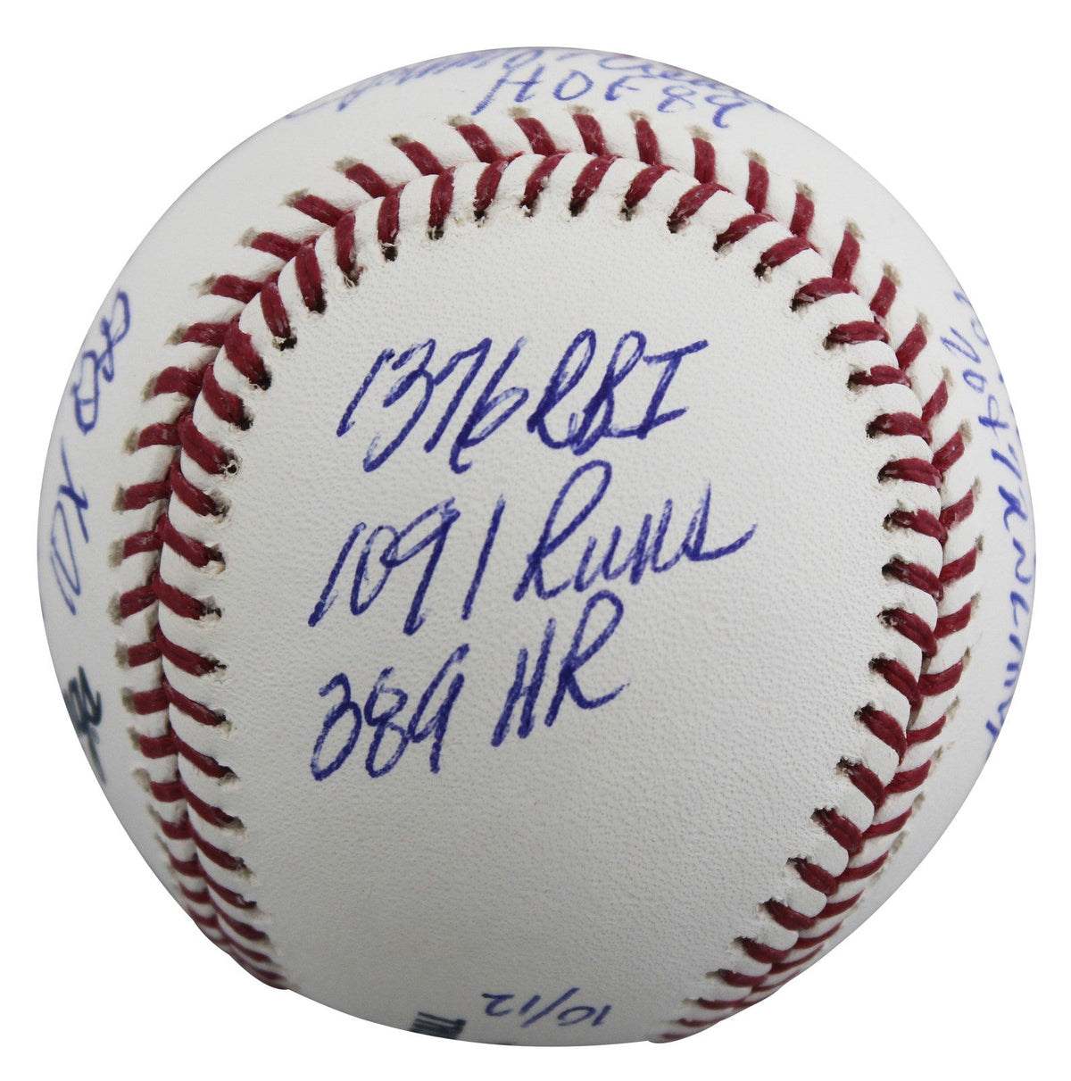 Reds Johnny Bench "Career Stat" Signed Oml LE #10/12 Baseball Fanatics #A673181