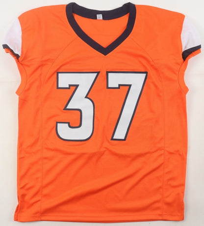 R J Harvey Signed Denver Broncos Pro Cut Jersey (JSA) Ex-UCF RB / 2nd Round Pick