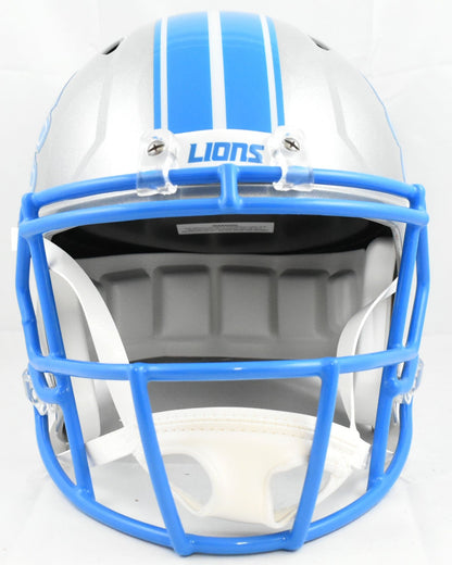Isaac TeSlaa Autographed Detroit Lions F/S Speed Helmet - Beckett W Hologram