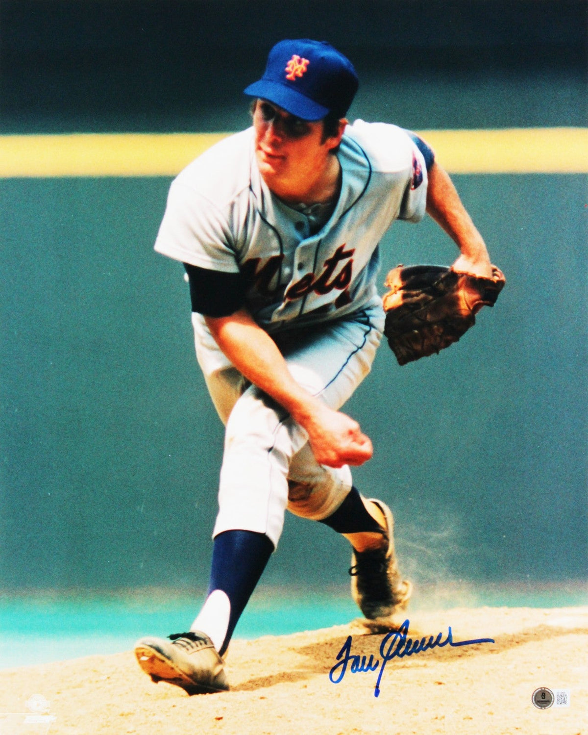 Mets Tom Seaver Authentic Signed 16x20 Photo Auto Graded Gem 10! BAS #AE13895