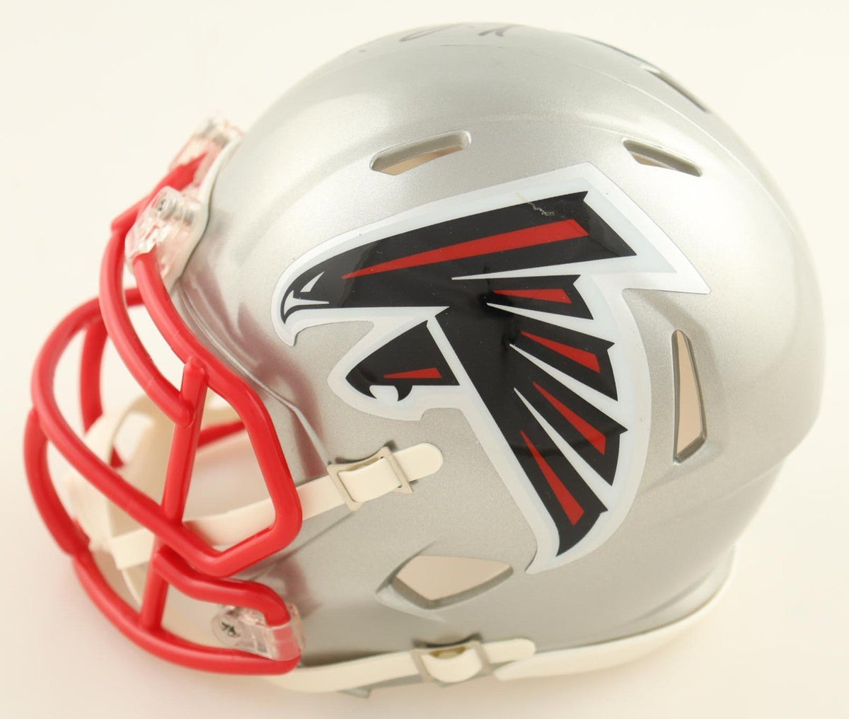 Kyle Pitts Signed Atlanta Falcons Silver Mini Helmet (Beckett) 2021 Pro Bowl T.E