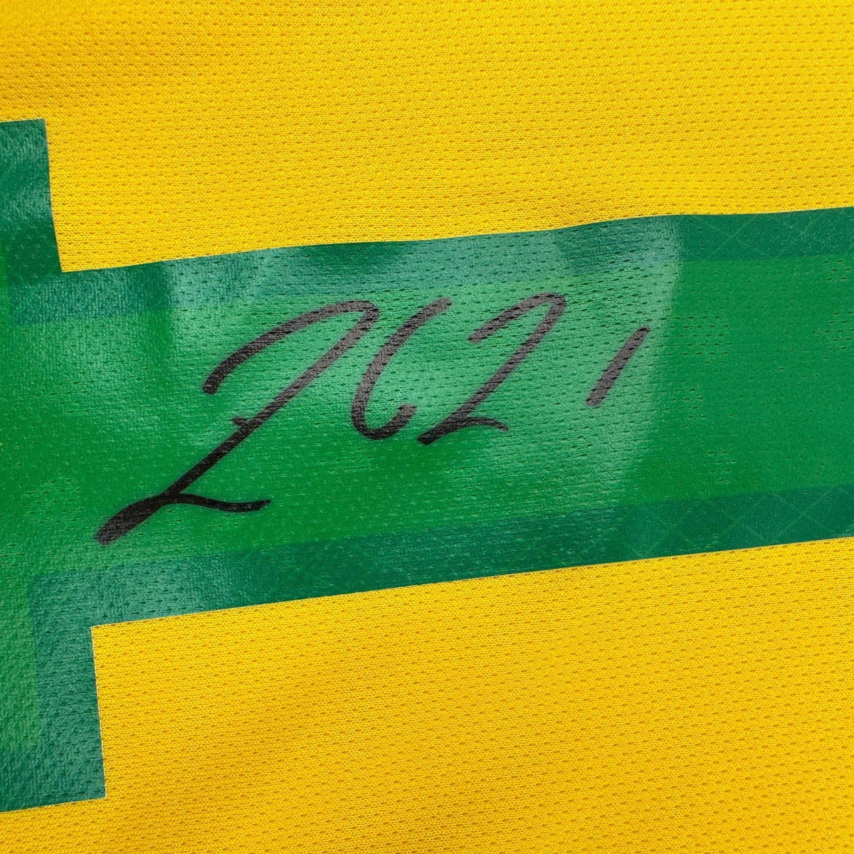 Autographed/Signed Rodrygo Silva de Goes Brazil Yellow Soccer Jersey Beckett COA