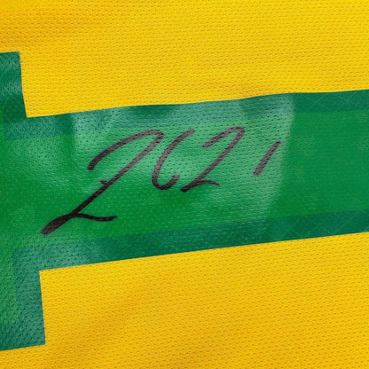 Autographed/Signed Rodrygo Silva de Goes Brazil Yellow Soccer Jersey Beckett COA