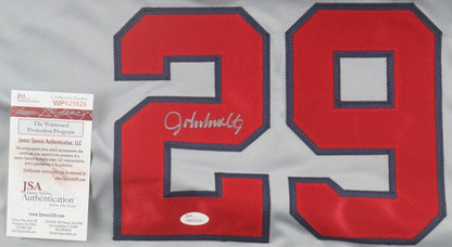 John Smoltz Signed Atlanta Braves Jersey (Beckett) 1995 World Series Champion