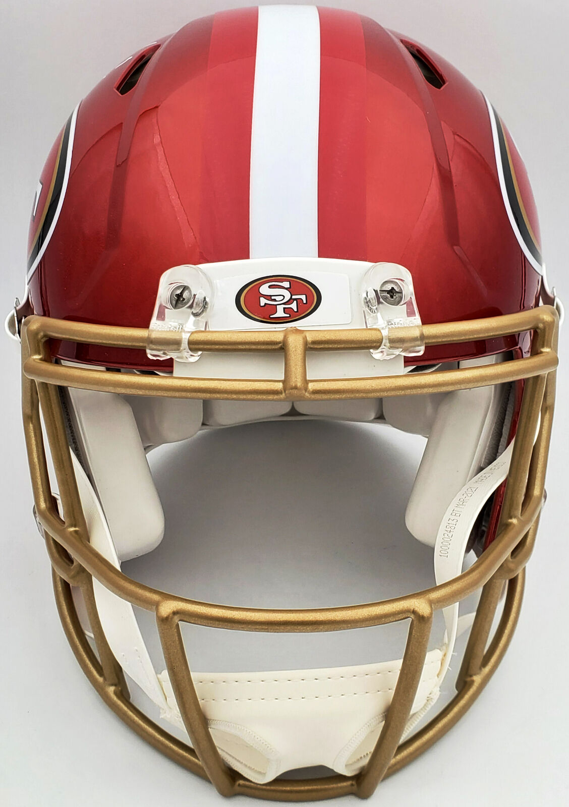 TREY LANCE AUTOGRAPHED 49ERS FLASH RED FULL SIZE AUTHENTIC HELMET BECKETT 197091