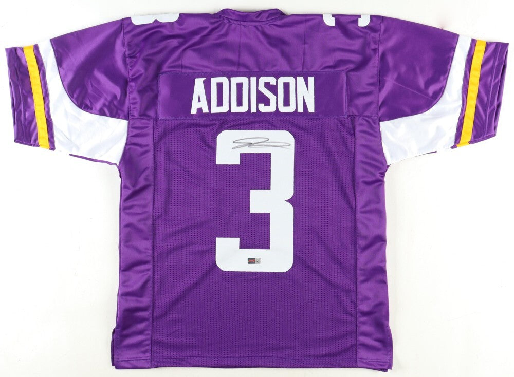 Jordan Addison Signed Minnesota Vikings Jersey (Players Ink) 2023 1st Rnd Pck WR