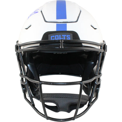 Edgerrin James Autographed Indianapolis Colts SpeedFlex Helmet Beckett 51584