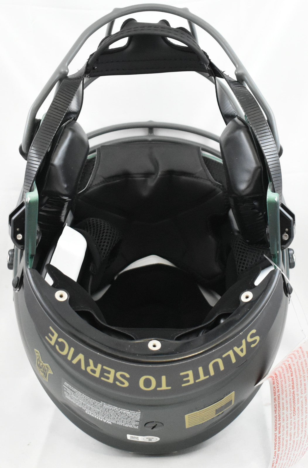 A.J. Brown Autographed Eagles F/S Salute 2025 SpeedFlex Helmet - Beckett W Holo