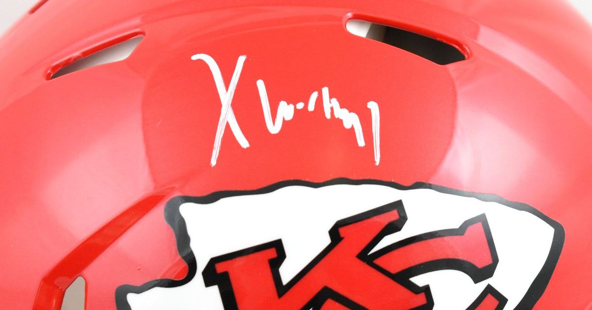 Xavier Worthy Signed Kansas City Chiefs F/S Speed Authentic Helmet - Fanatics