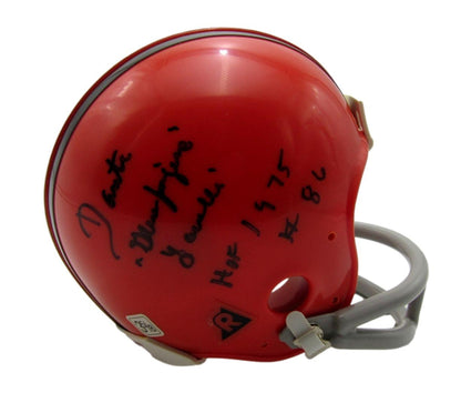 Browns HOFers (3) Lavelli, Willis, Mitchell Signed/Auto Mini Helmet JSA 201577