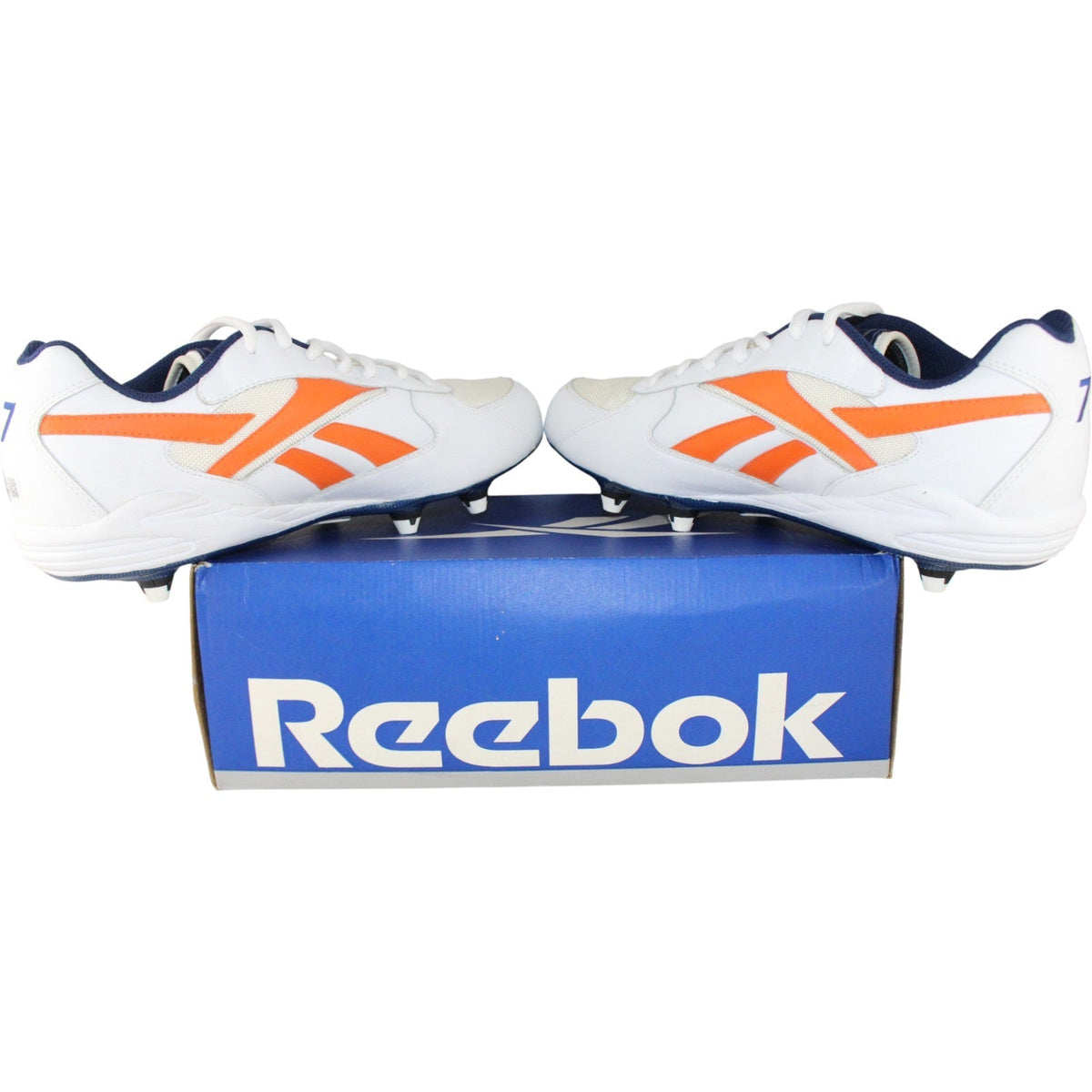John Elway Signed Denver Broncos Reebok Sz 11.5 Game Issued '97 Cleats BAS 52861