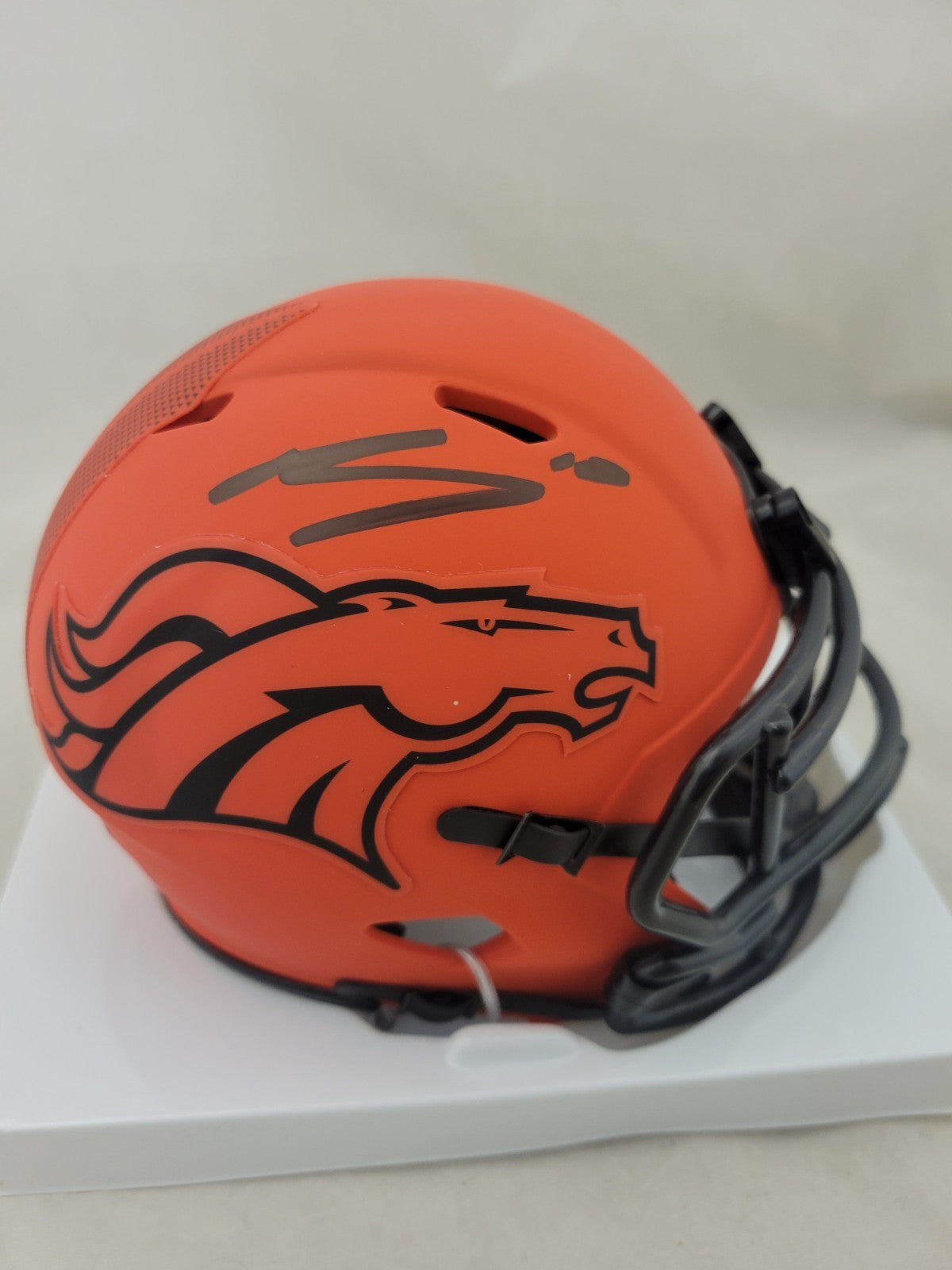 BO NIX SIGNED DENVER BRONCOS RAVE ALTERNATE SPEED MINI HELMET BECKETT