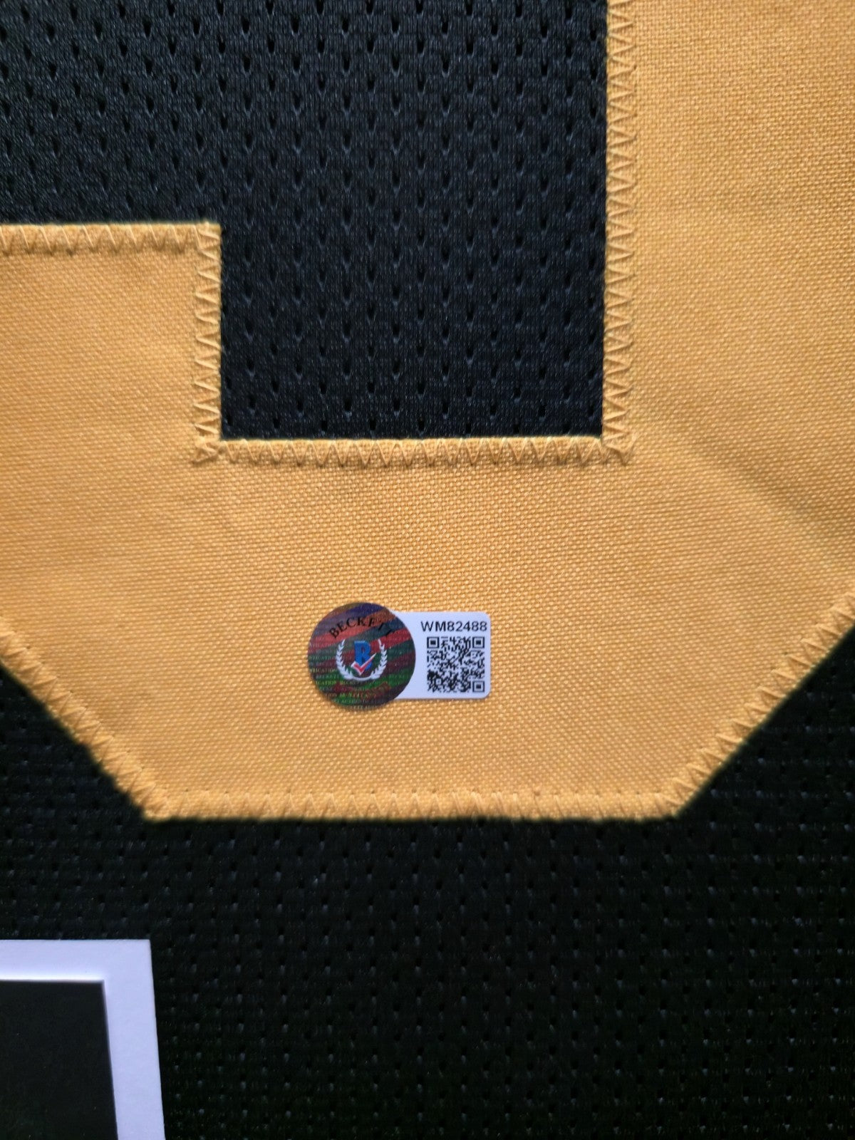 FRAMED PITTSBURGH STEELERS CAM HEYWARD AUTOGRAPHED SIGNED JERSEY BECKETT HOLO