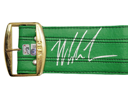 Mike Tyson Signed Green WBC World Championship Belt Beckett Wit