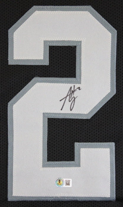 Ashton Jeanty Authentic Signed Black Pro Style Jersey Autographed BAS Witness 2