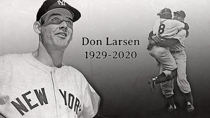 Don Larsen Signed Yankees Jersey (Beckett)Pitched Perfect Game 1956 World Series