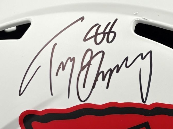 Tony Gonzalez Signed Chiefs FS Lunar Eclipse Replica Speed Helmet BAS w/ Case