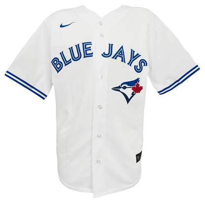 Vladimir Guerrero Jr. Signed Blue Jays White Nike Replica Jersey - (BECKETT COA)