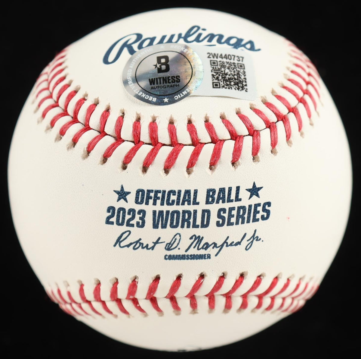 Bruce Bochy Texas Rangers Signed 2023 World Series Champions Baseball (Beckett)