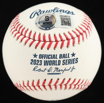 Bruce Bochy Texas Rangers Signed 2023 World Series Champions Baseball (Beckett)