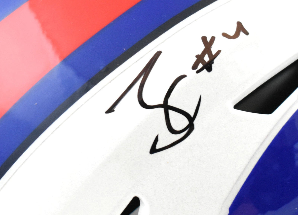 James Cook Autographed Bufalo Bills F/S SpeedFlex Helmet - Beckett W Hologram