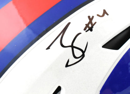 James Cook Autographed Bufalo Bills F/S SpeedFlex Helmet - Beckett W Hologram