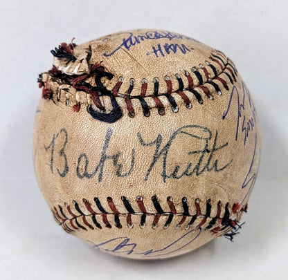 Sandlot Cast Signed Custom Baseball w/8 Signatures-Beckett W Hologram