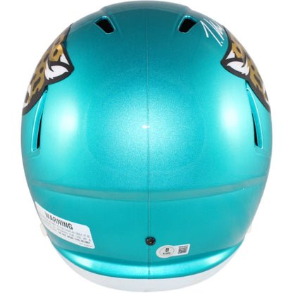 Travis Hunter Signed Jacksonville Jaguars F/S Flash Helmet Beckett Witness 51412