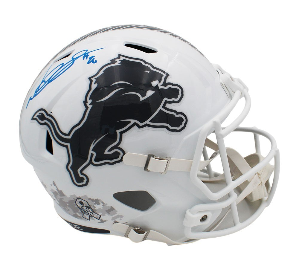 Ndamokung Suh Signed Detroit Speed Full Size Salute to Service 3 NFL Helmet