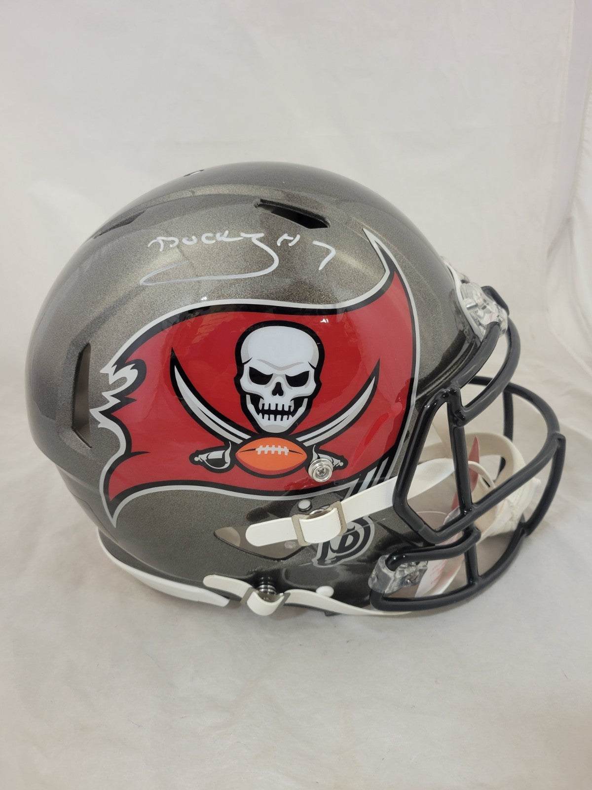 BUCKY IRVING SIGNED TAMPA BAY BUCCANEERS FULL SIZE SPEED AUTHENTIC HELMET BAS