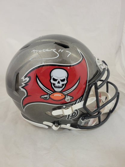 BUCKY IRVING SIGNED TAMPA BAY BUCCANEERS FULL SIZE SPEED AUTHENTIC HELMET BAS