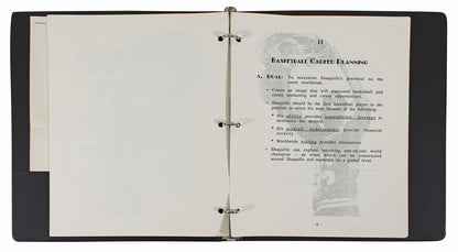 Shaquille O'Neal Signed 1988 Agency Road Map Presentation Binder Letter BAS