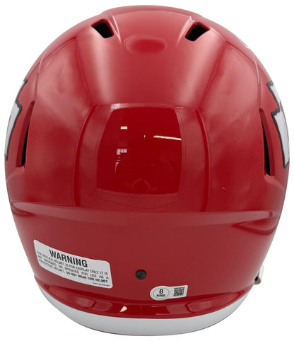 Chris Jones Autographed Kansas City Chiefs Full Size Replica Helmet Beckett