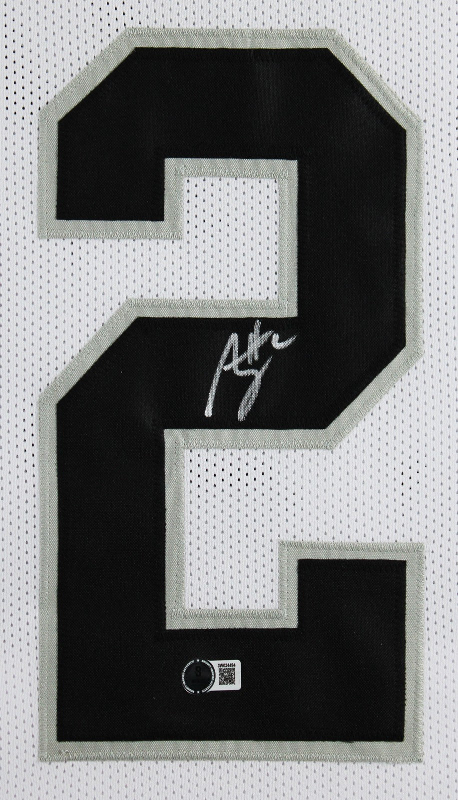 Ashton Jeanty Authentic Signed White Pro Style Framed Jersey BAS Witnessed