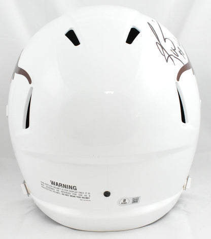 Ricky Williams Signed Longhorns F/S Speed Helmet w/Heisman- Beckett W Hologram