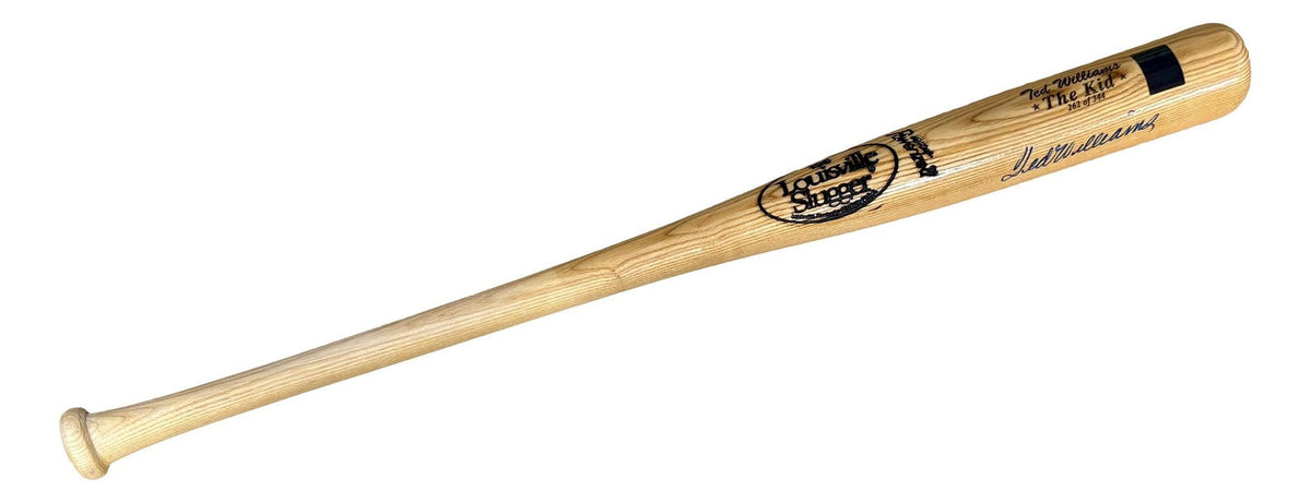 Ted Williams Boston Red Sox Signed LS The Kid Bat LE/344 PSA/DNA LOA