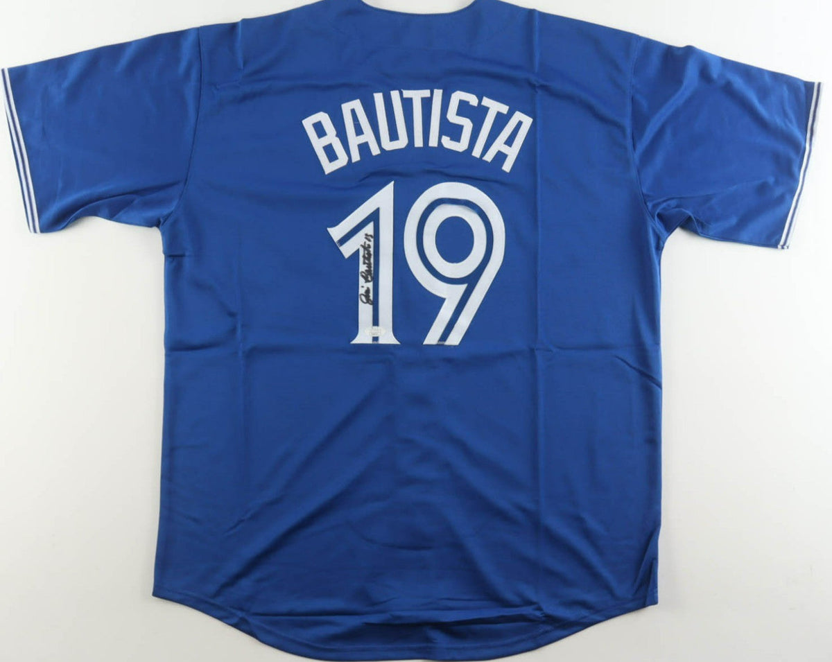 Jose Bautista Signed Blue Jays Jersey (JSA COA) Toronto 6xAll Star 3rd Baseman