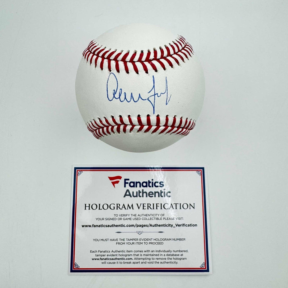 Autographed/Signed Aaron Judge Official Major League Baseball ROML Fanatics COA