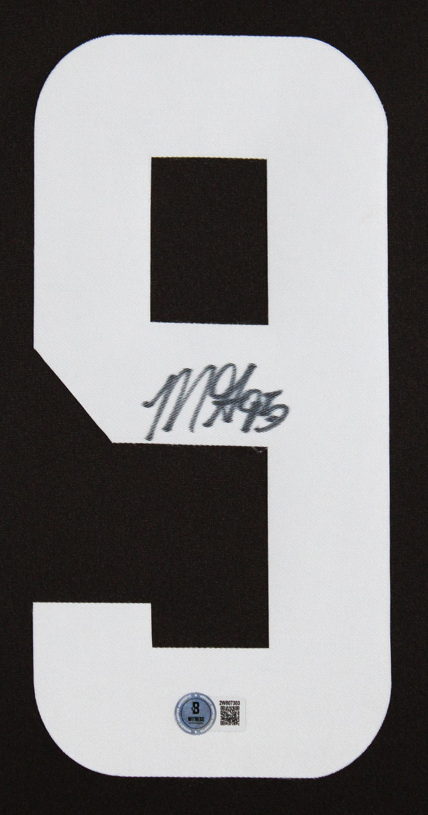 Browns Myles Garrett Signed Brown Nike Limited Framed Jersey BAS Witnessed