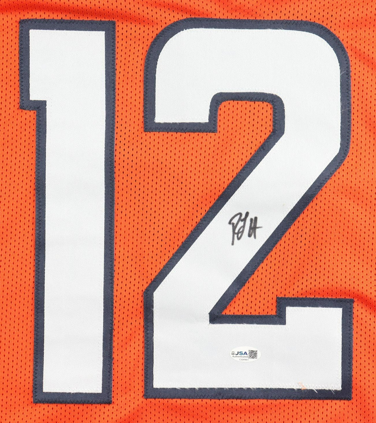 R J Harvey Signed Denver Broncos Jersey (JSA) Ex-UCF Running Back 2nd Rnd Pk /RB